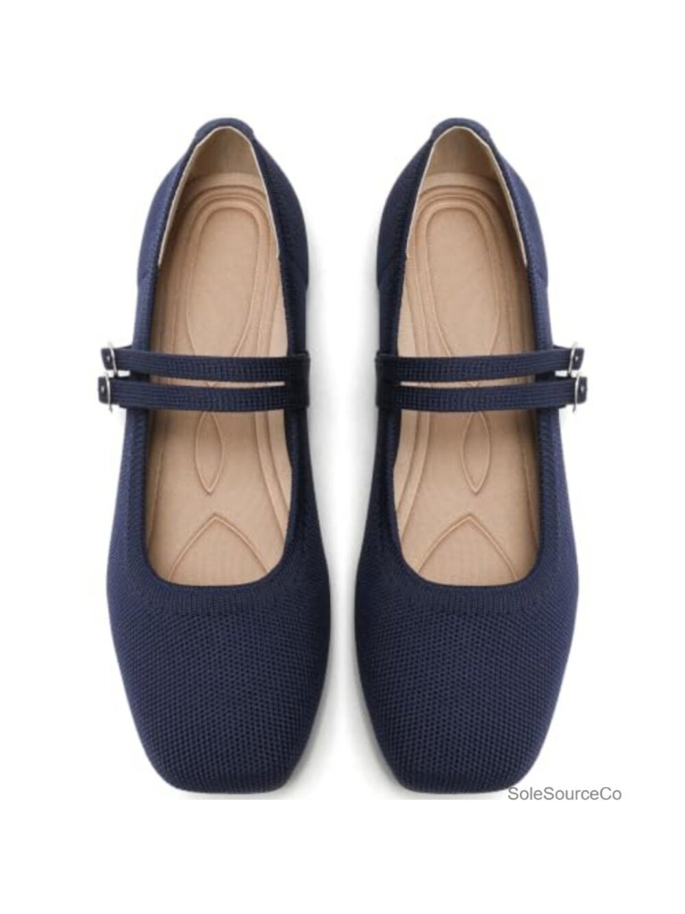 Woven Ballet Flats Foldable Mary Jane Shoes Slip On Casual Travel